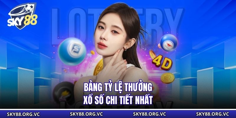 Bảng tỷ lệ thưởng xổ số chi tiết nhất